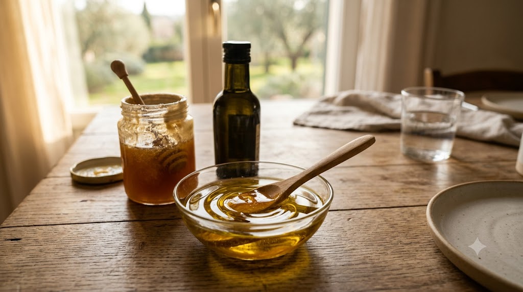 Miel et huile d'olive le matin : bienfaits scientifiques