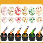 Kit 6 Vernis Gel Fleurs Séchées Encapsulé