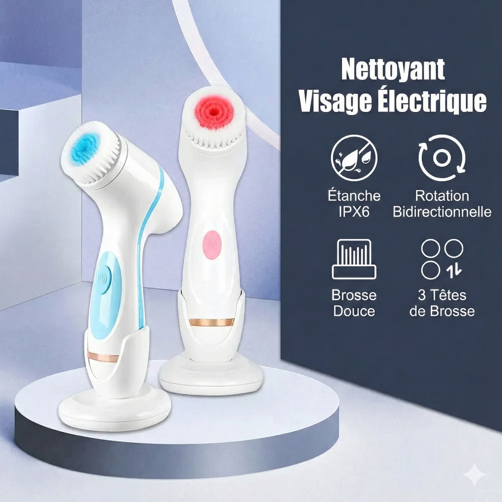 Brosse Nettoyante Visage Rotative