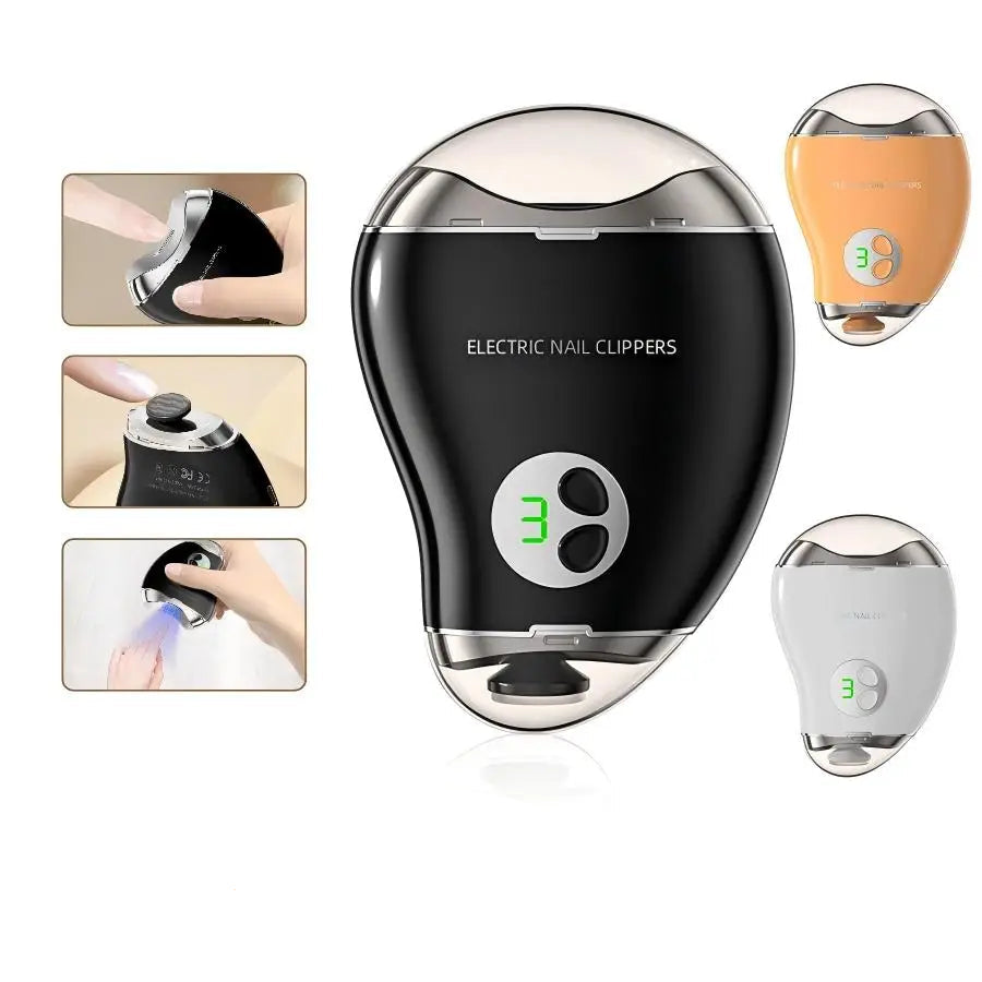 Coupe Ongles Électrique avec Lime Intégrée