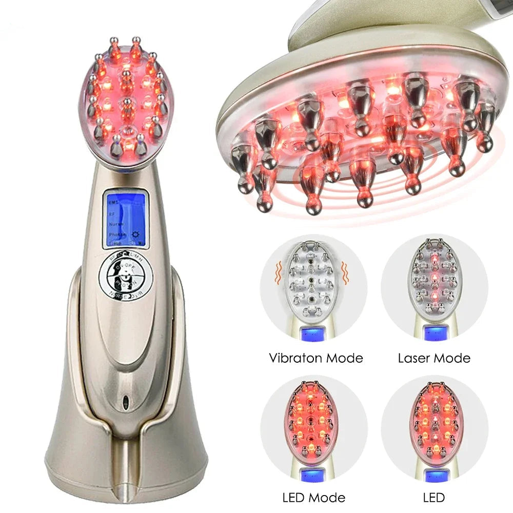 Peigne Multifonction LED EMS Cheveux