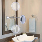 Miroir Lumineux Grossissant x10 Mural à Ventouse