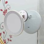 Miroir Lumineux Grossissant x10 Mural à Ventouse