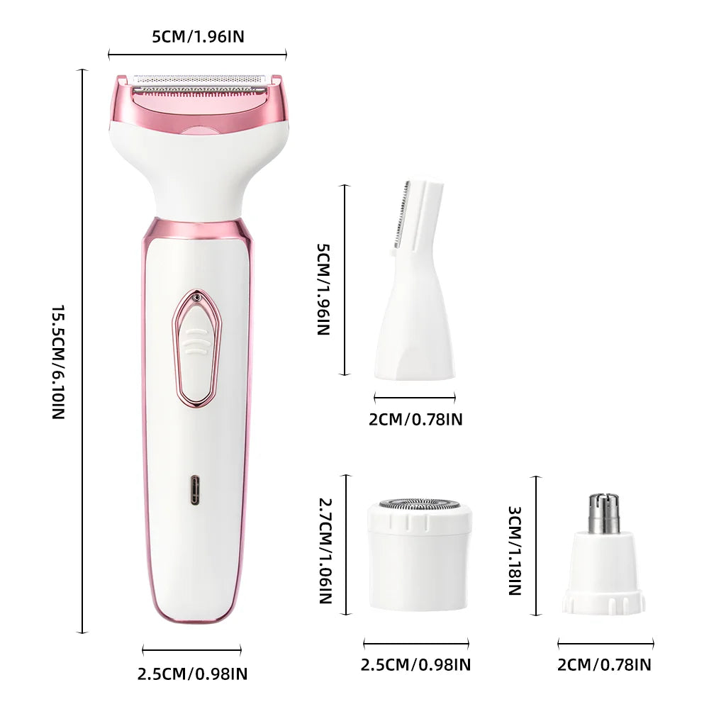 Rasoir Électrique Multifonction Intime Femme