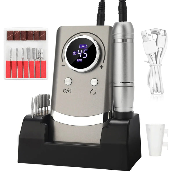 Ponceuse Ongle Professionnel Portable 45000 Tours Minute