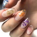 Kit 6 Vernis Gel Fleurs Séchées Encapsulé