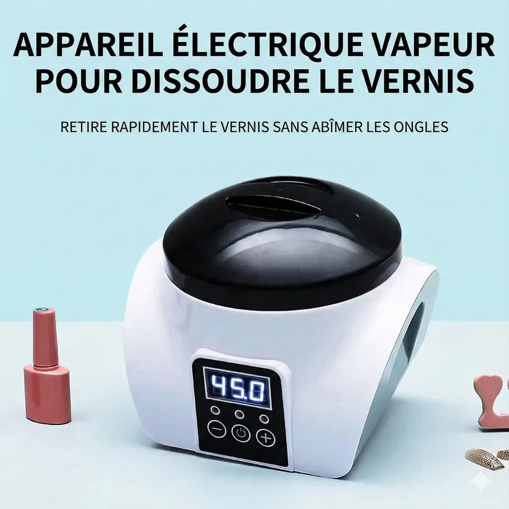 Appareil pour Enlever Vernis Ongle avec la Vapeur de Dissolvant