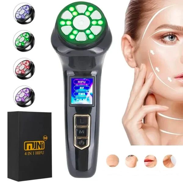 Appareil de Massage pour le Visage à Radiofréquence et Leds