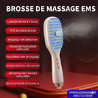 Brosse Massante Cuir Chevelu Croissance Anti-Chute