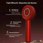 Brosse Led EMS Repousse Cheveux