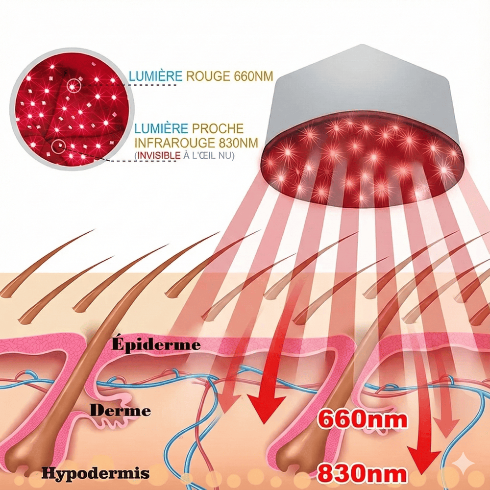 Casque Led Cheveux Chapeau