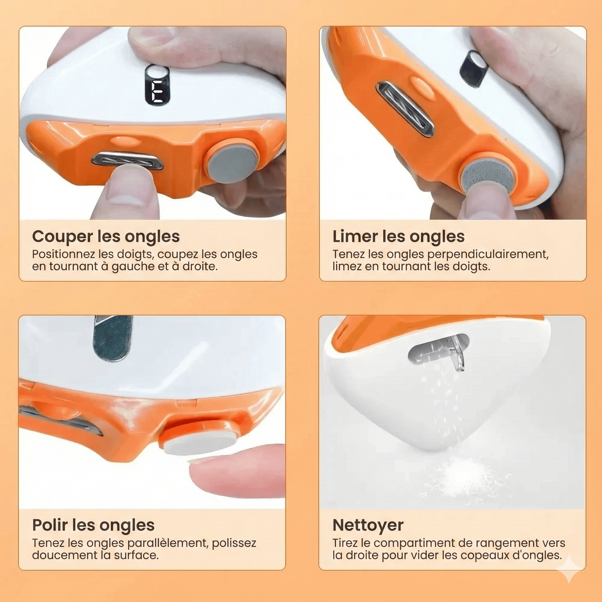Coupe Ongle Électrique Bébé Enfant Adulte
