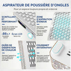 Aspirateur Poussière Ongles Professionnel Design Strass