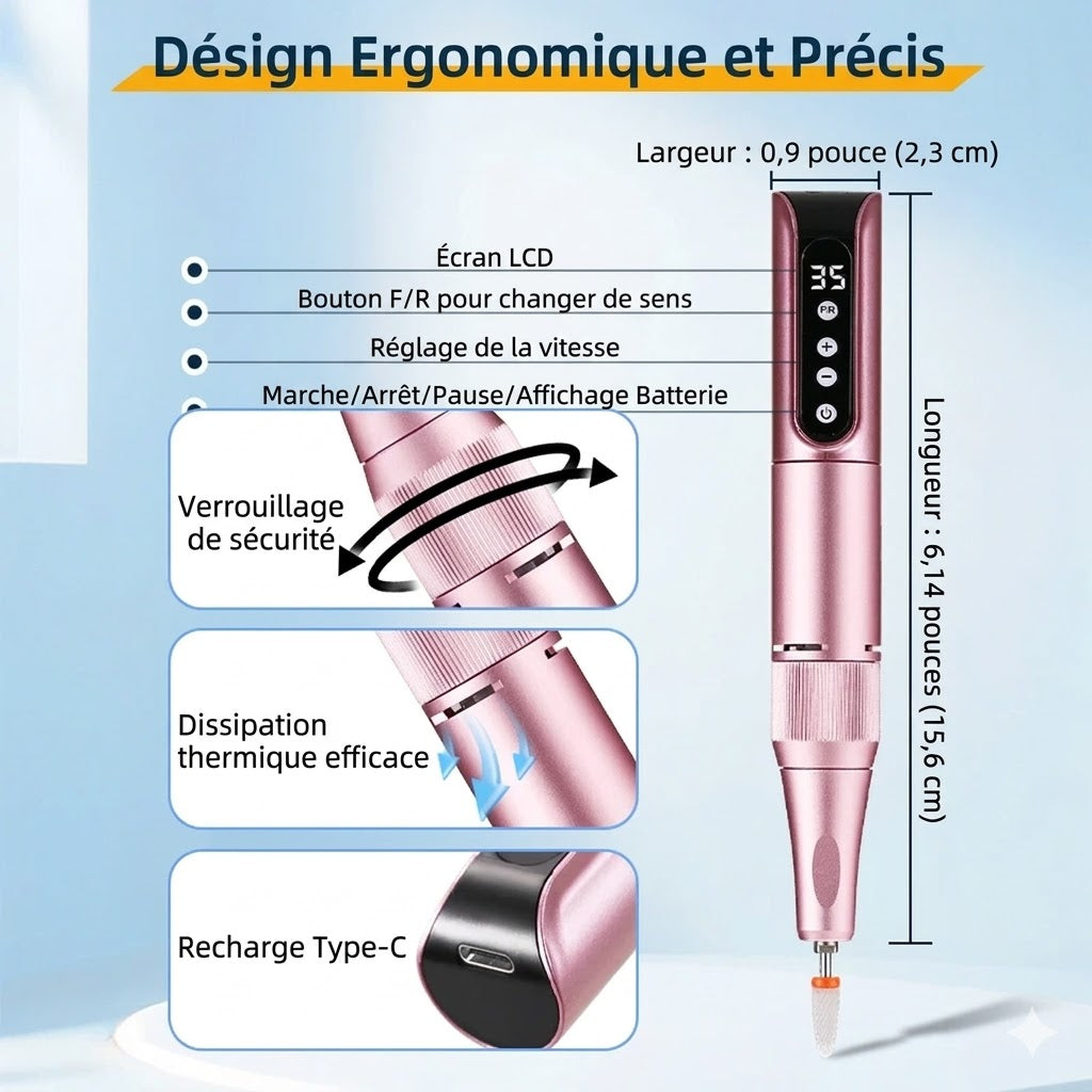 Ponceuse à Ongles Stylo 35000 Tours