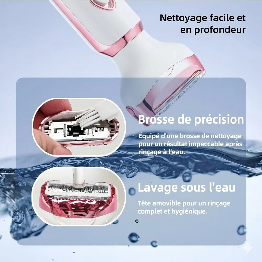 Rasoir Électrique Multifonction Intime Femme