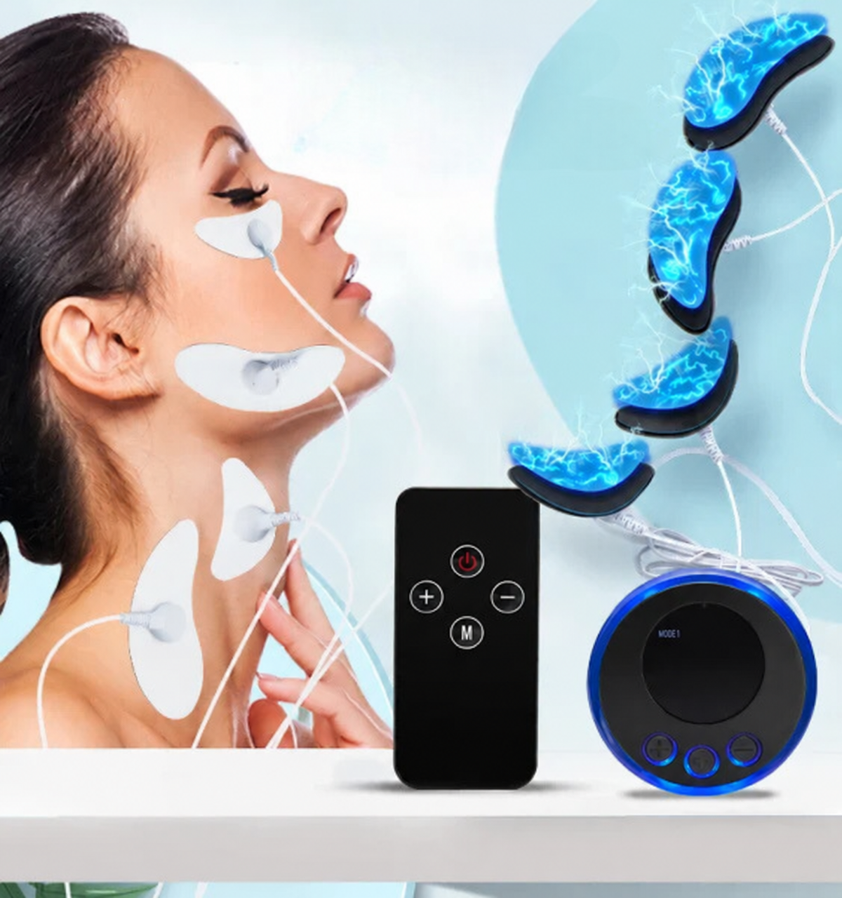 Electrostimulateur Visage avec Télécommande