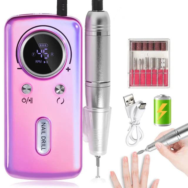 Ponceuse Ongle Professionnelle Portable 45000 Tour Minute