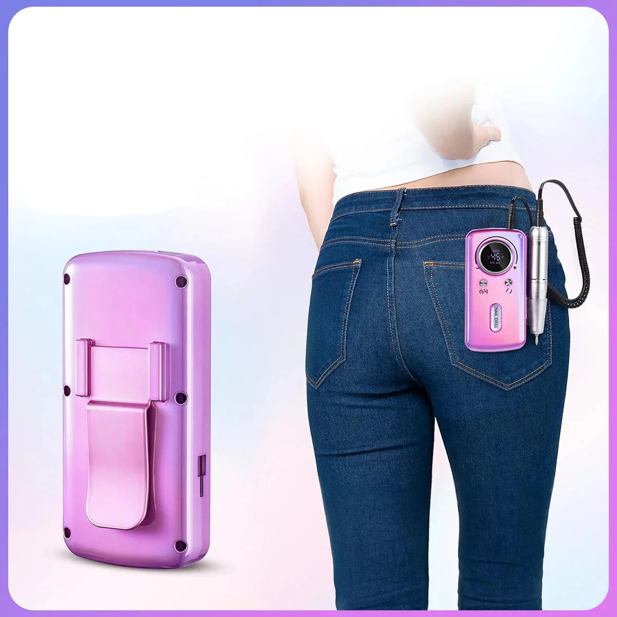 Ponceuse Ongle Professionnelle Portable 45000 Tour Minute