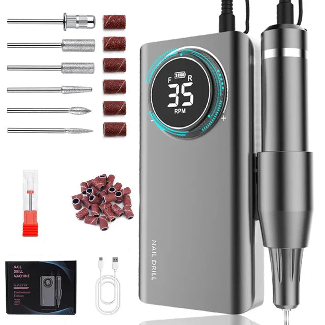 Ponceuse Ongle Professionnelle Portable 35000 Tour Minute