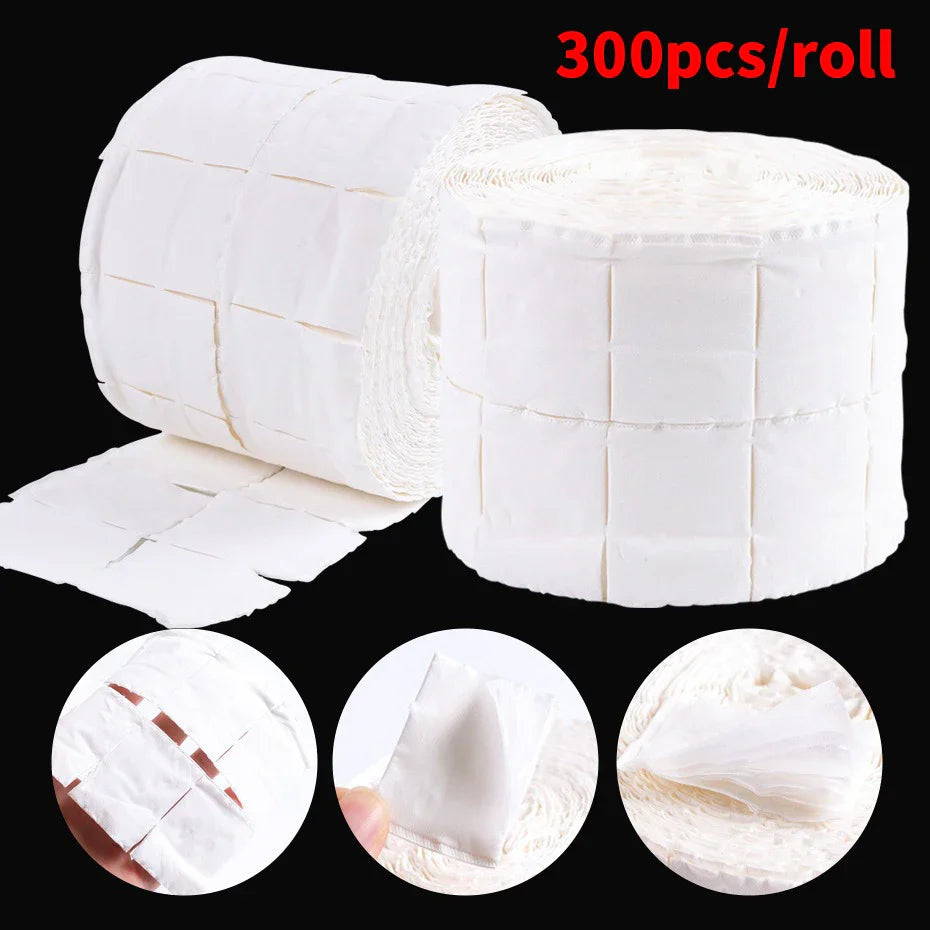 Rouleau de Coton Dissolvant pour Retirer Vernis