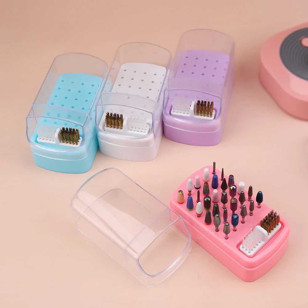 Boîte de Rangement Embout Ponceuse Ongles