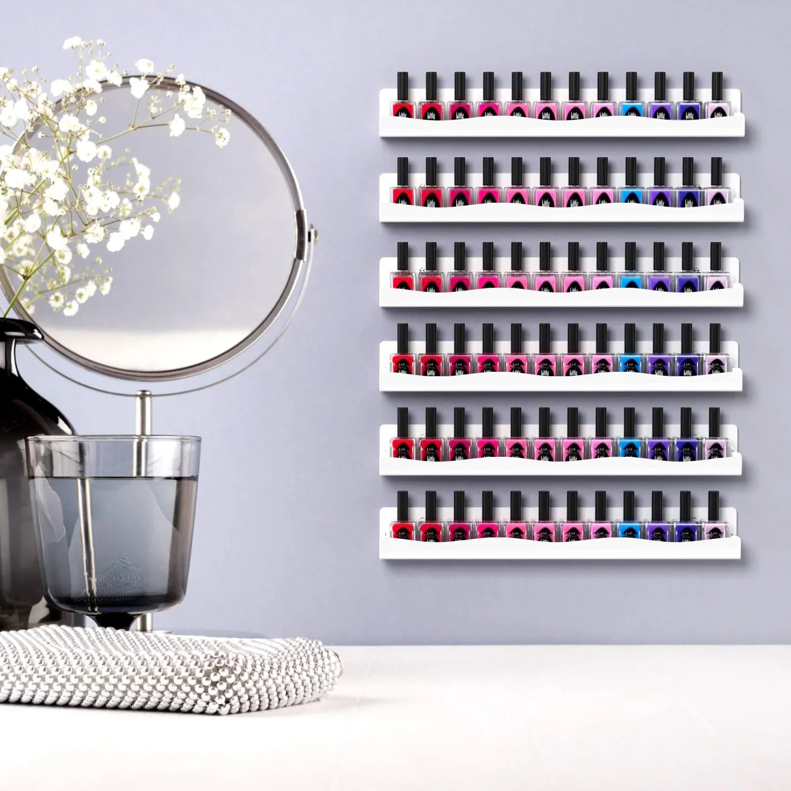 Presentoir Mural pour Vernis a Ongle