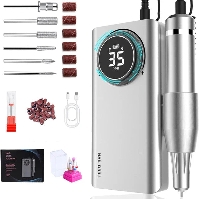 Ponceuse Ongle Professionnelle Portable 35000 Tour Minute