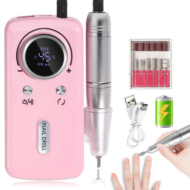 Ponceuse Ongle Professionnelle Portable 45000 Tour Minute