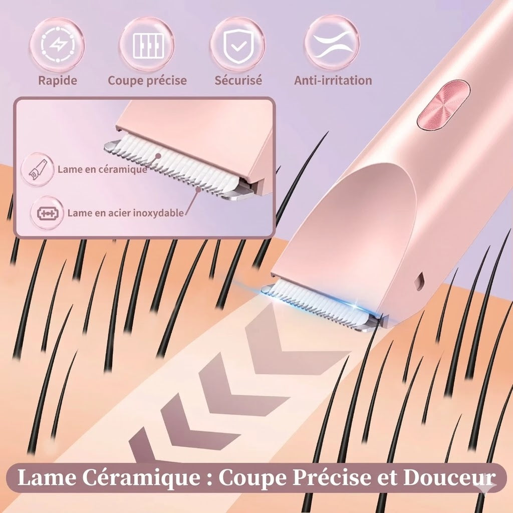 Tondeuse Femme Intime Double Têtes de Rasage