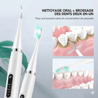Détartreur Brosse à dent Électrique 2 en 1