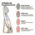 Peigne Multifonction LED EMS Cheveux
