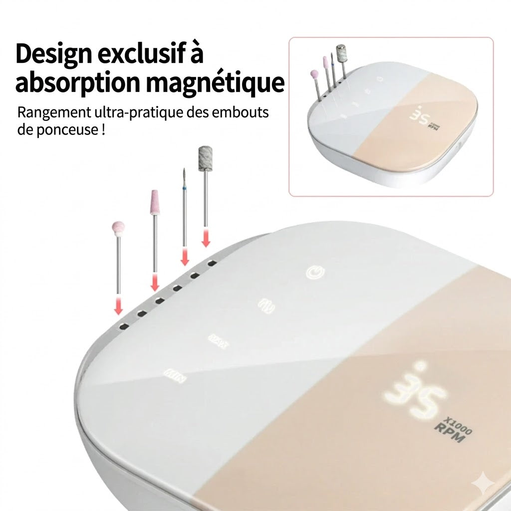 Ponceuse Ongle Pro Écran LCD