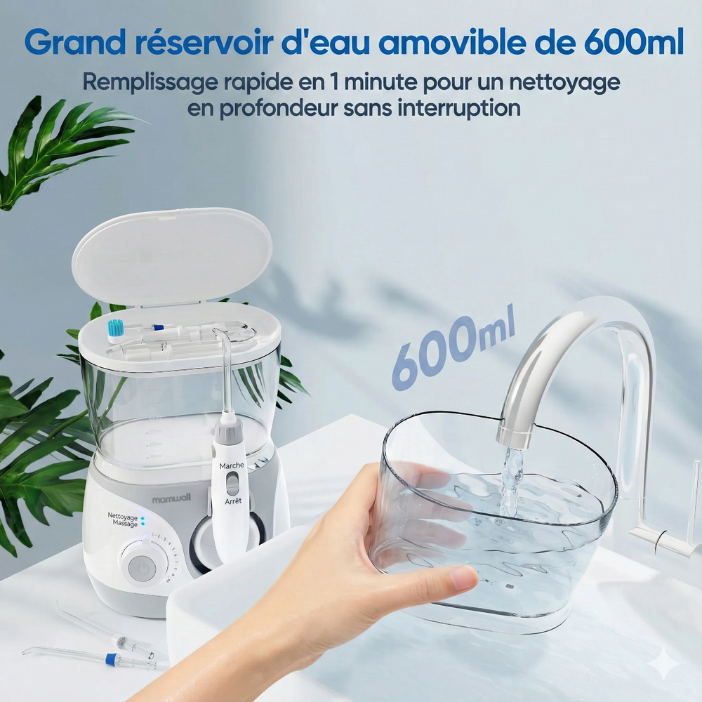 Hydropulseur Jet d'Eau Dentaire Puissant