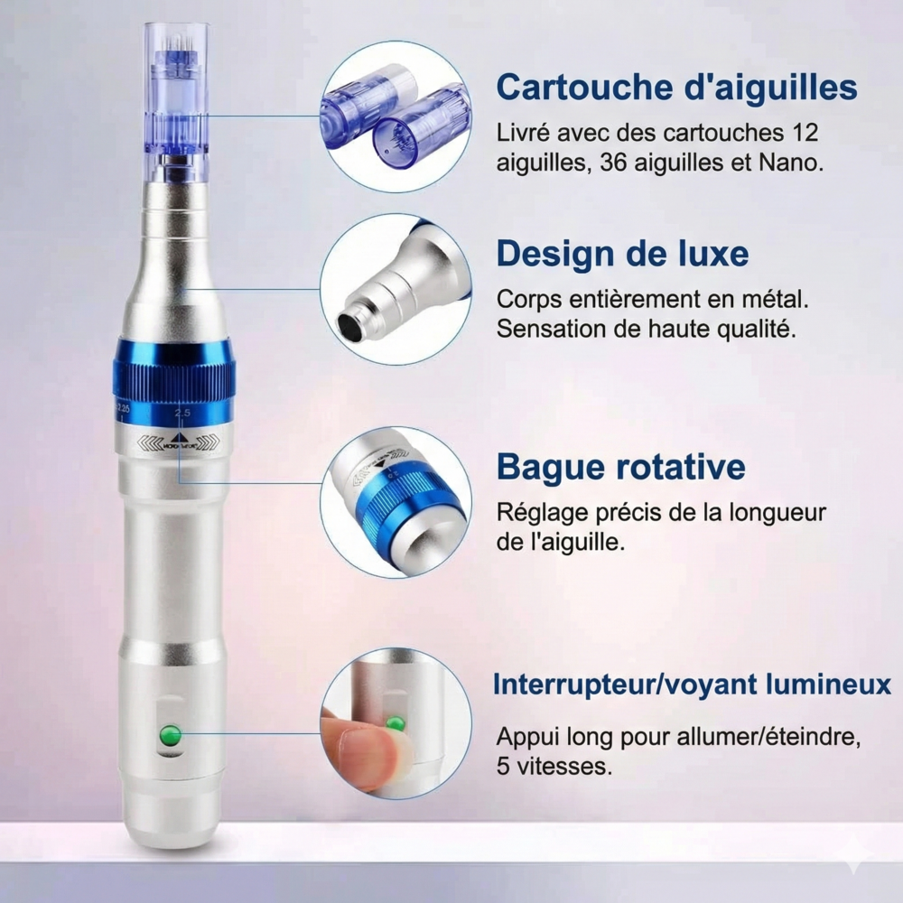 Stylo Microneedling Professionnel